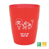 Stimmungsbild zu Kinderbecher "Gott hat alle Kinder lieb" - rot