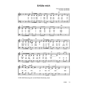 Produktbild des Artikels Erfülle mich (Noten - Download)