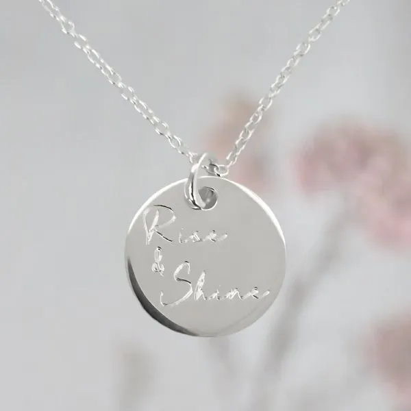 Produktbild des Artikels Kette mit Anhänger "rise & shine" silber ()