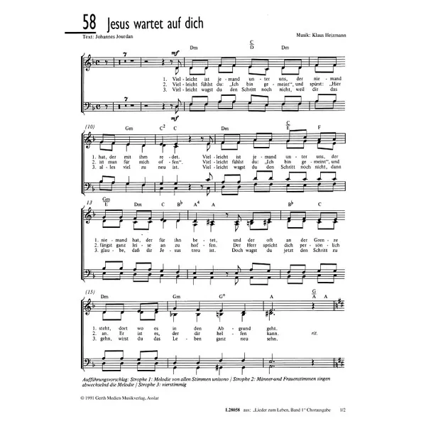 Produktbild des Artikels Jesus wartet auf dich (Noten - Download)