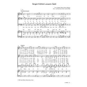 Produktbild des Artikels Singet fröhlich unserm Gott (Noten - Download)
