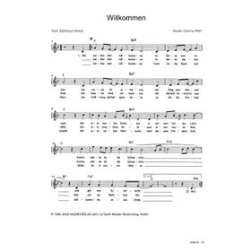 Produktbild des Artikels Willkommen (Noten - Download)