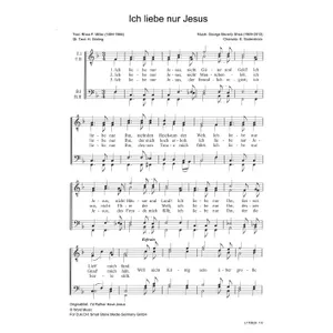 Produktbild des Artikels Ich liebe nur Jesus (Noten - Download)