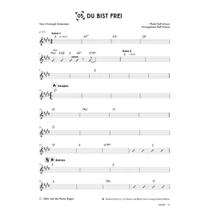 Produktbild des Artikels Du bist frei (Bandsheet) (Noten - Download)
