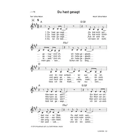 Produktbild des Artikels Du hast gesagt (Noten - Download)