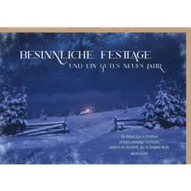 Produktbild des Artikels Faltkarte "Besinnliche Festtage" (Schreibwaren)