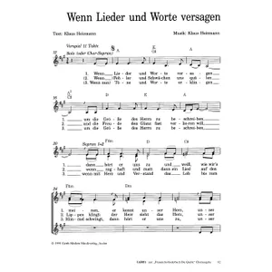 Produktbild des Artikels Wenn Lieder und Worte versagen (Noten - Download)