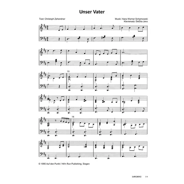 Produktbild des Artikels Unser Vater (Noten - Download)