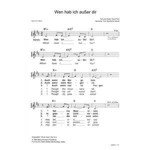 Produktbild des Artikels Wen hab ich außer dir (Noten - Download)