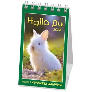 Produktbild des Artikels Hallo Du 2026 - Aufkleber-Kalender (Kalender - Spiralbindung)