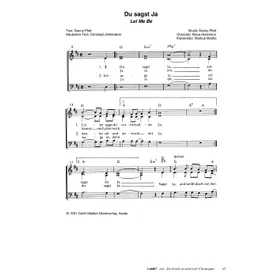 Produktbild des Artikels Du sagst Ja (Noten - Download)