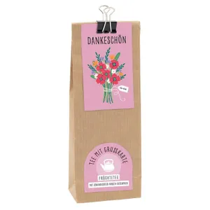 Produktbild des Artikels Tee mit Grußkarte: Dankeschön (Lebensmittel)