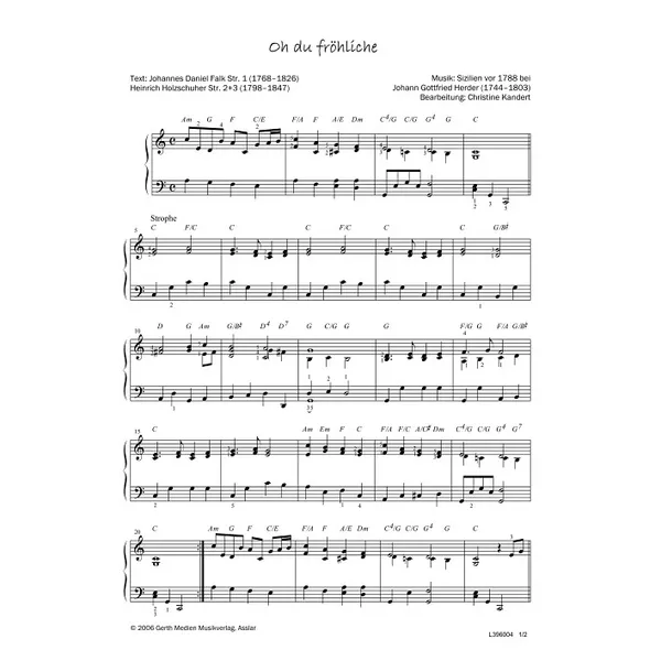 Produktbild des Artikels O du fröhliche (Noten - Download)