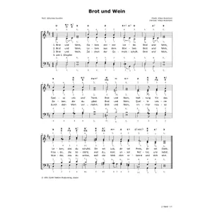 Produktbild des Artikels Brot und Wein (Noten - Download)