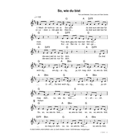 Produktbild des Artikels So, wie du bist (Noten - Download)