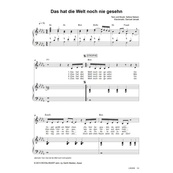 Produktbild des Artikels Das hat die Welt noch nie gesehn (Noten - Download)