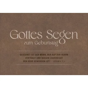 Produktbild des Artikels Faltkarte "Gottes Segen zum Geburtstag (Schreibwaren)