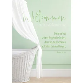 Produktbild des Artikels Faltkarte "Willkommen" - Geburt (Schreibwaren)