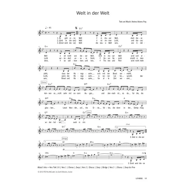 Produktbild des Artikels Welt in der Welt (Noten - Download)