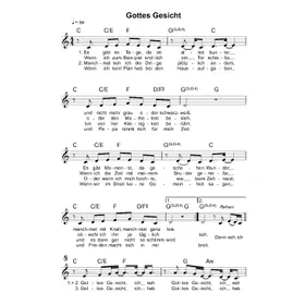 Produktbild des Artikels Gottes Gesicht (Noten - Download)