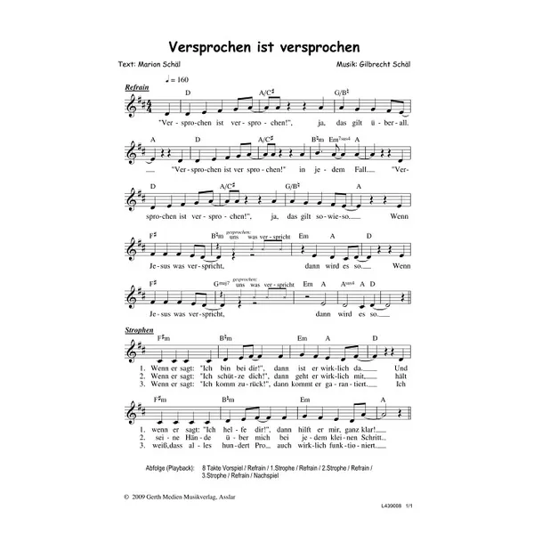 Produktbild des Artikels Versprochen ist versprochen (Noten - Download)