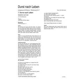 Produktbild des Artikels Durst nach Leben (Noten - Download)