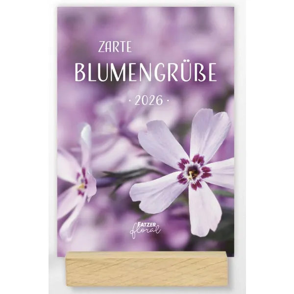 Produktbild des Artikels Zarte Blumengrüße 2026 - Tischkalender (Kalender)