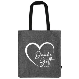 Produktbild des Artikels Einkaufstasche aus Filz "Danke, Gott" ()