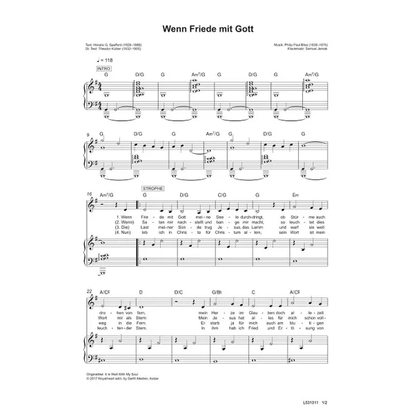 Produktbild des Artikels Wenn Friede mit Gott (Noten - Download)