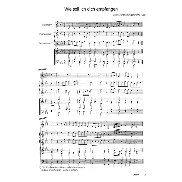 Produktbild des Artikels Wie soll ich dich empfangen (Noten - Download)