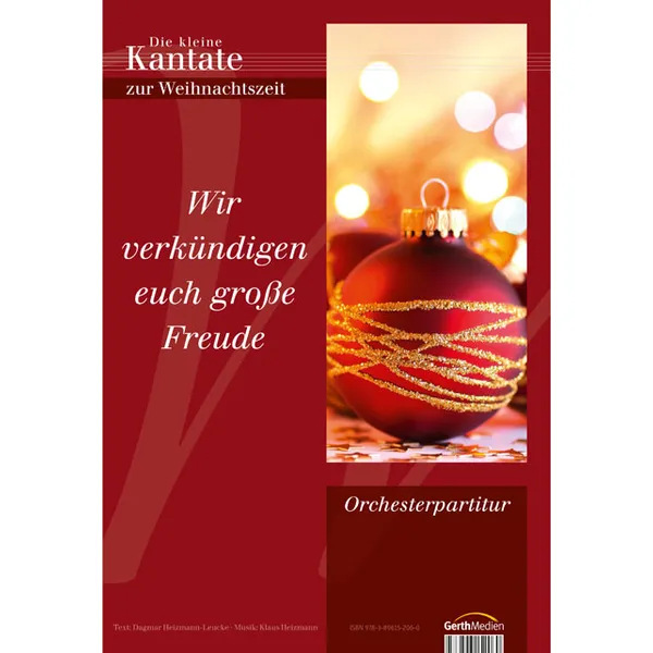 Produktbild des Artikels Wir verkündigen euch große Freude (Orchesterpartitur)* (Noten - Download)