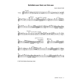 Produktbild des Artikels Schüttet euer Herz vor ihm aus (Violine) (Noten - Download)
