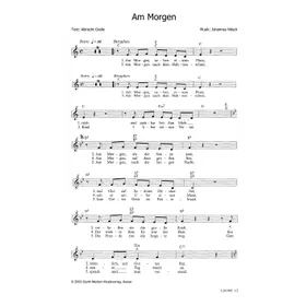 Produktbild des Artikels Am Morgen (Noten - Download)