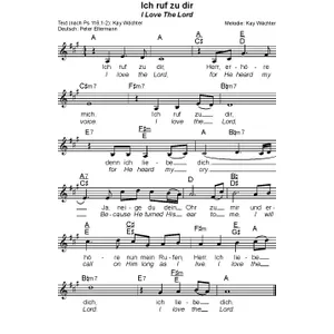 Produktbild des Artikels Ich ruf zu dir (Noten - Download)