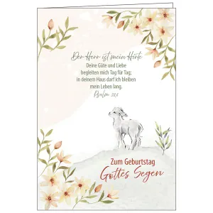 Produktbild des Artikels Faltkarte: Zum Geburtstag Gottes Segen (Schreibwaren)