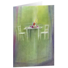 Produktbild des Artikels Kunstkarten "Gedeckter Tisch" 5 Stk. (Schreibwaren)