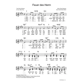 Produktbild des Artikels Feuer des Herrn (Noten - Download)