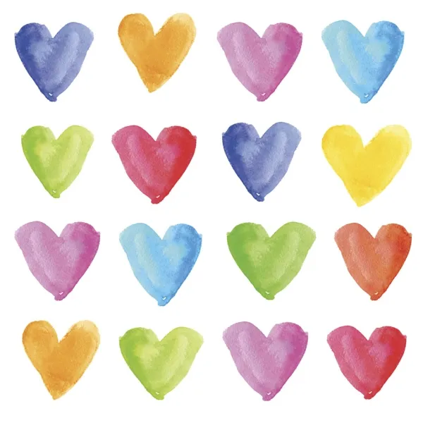 Produktbild des Artikels Servietten "Aquarell Hearts" ()