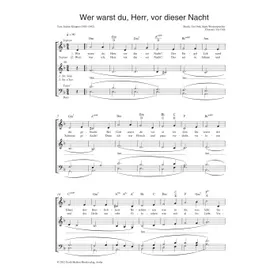 Produktbild des Artikels Wer warst du, Herr, vor dieser Nacht (Noten - Download)