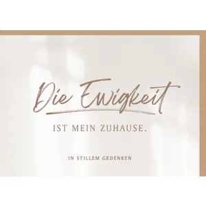 Produktbild des Artikels Faltkarte "Ewigkeit" - Trauer (Schreibwaren)