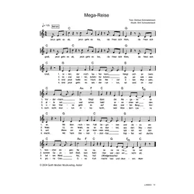 Produktbild des Artikels Mega-Reise (Noten - Download)
