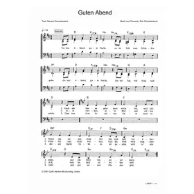 Produktbild des Artikels Guten Abend (Noten - Download)