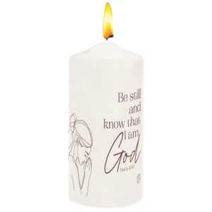 Produktbild des Artikels Kerze "Be still and know that I am God" ()