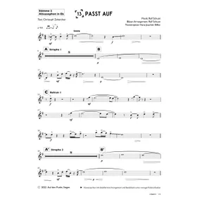 Produktbild des Artikels Passt auf (Altsaxophon in Eb) (Noten - Download)