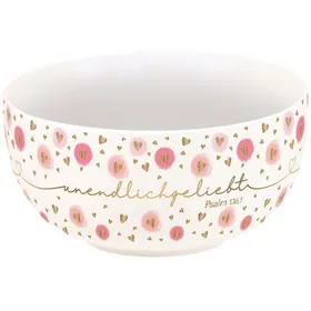 Produktbild des Artikels Müslischale "unendlich geliebt" (Gold-Edition) ()