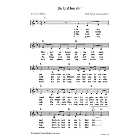 Produktbild des Artikels Du bist bei mir (Noten - Download)