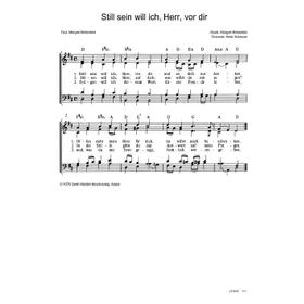 Produktbild des Artikels Still sein will ich Herr vor dir (Noten - Download)