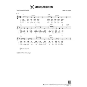 Produktbild des Artikels Liebeszeichen (einstimmig) (Noten - Download)