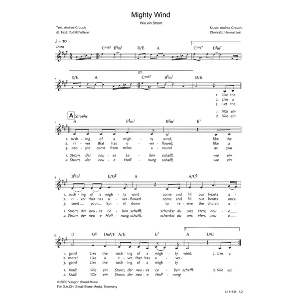 Produktbild des Artikels Wie ein Strom (Noten - Download)