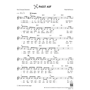 Produktbild des Artikels Passt auf (einstimmig) (Noten - Download)